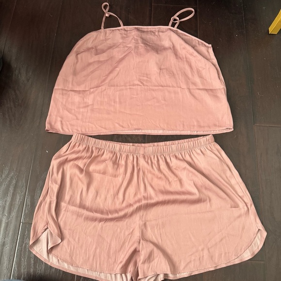 NWT OLD NAVY Blush Pink Women's Sleepwear Set L comfy coquette lounge - Picture 2 of 5